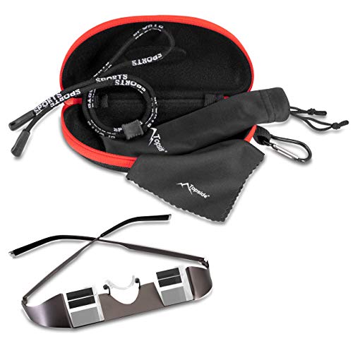 TOPSIDE Gafas asegurar Escalada: Montura Ligera de Acero, Prisma (BK7) y Total Transparencia Usar sobre Tus Gafas