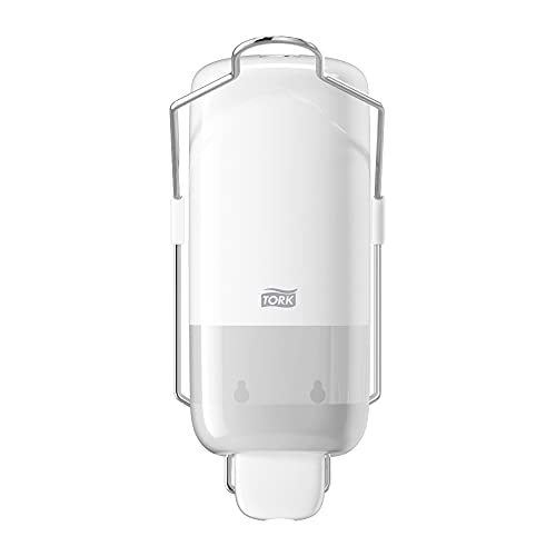 Tork 560100 Dispensador para jabón líquido y en spray con palanca de codo / Dosificador Elevation compatible con el sistema S1 / Blanco