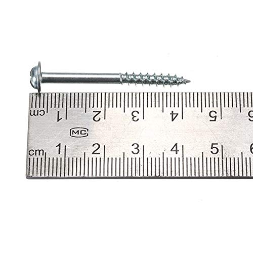 Tornillos autorroscantes 100pcs / Lot ST4-20/25/38 Tornillos Carbono galvanizado de cruceta de Medio Diente Tornillo Taladro ST4 Tornillo for Madera de Trabajo Tornillos (Color : ST4 38)