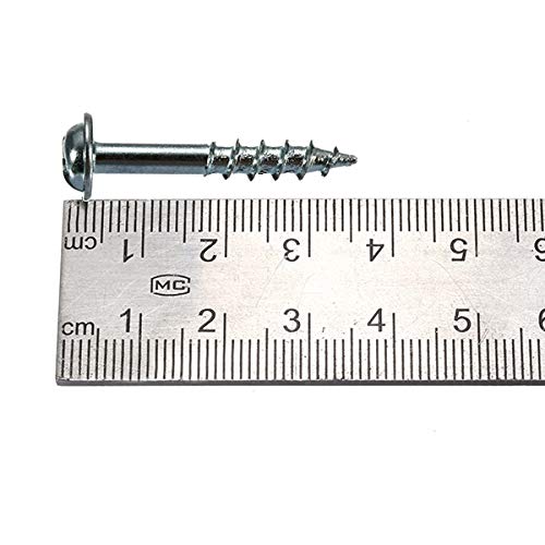 Tornillos autorroscantes 100pcs / Lot ST4-20/25/38 Tornillos Carbono galvanizado de cruceta de Medio Diente Tornillo Taladro ST4 Tornillo for Madera de Trabajo Tornillos (Color : ST4 38)