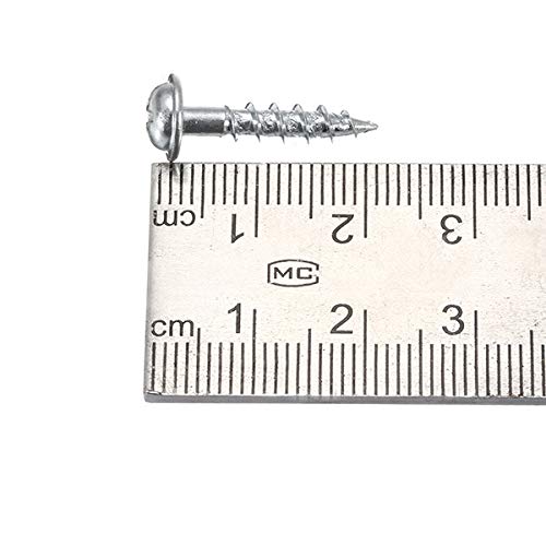 Tornillos autorroscantes 100pcs / Lot ST4-20/25/38 Tornillos Carbono galvanizado de cruceta de Medio Diente Tornillo Taladro ST4 Tornillo for Madera de Trabajo Tornillos (Color : ST4 38)