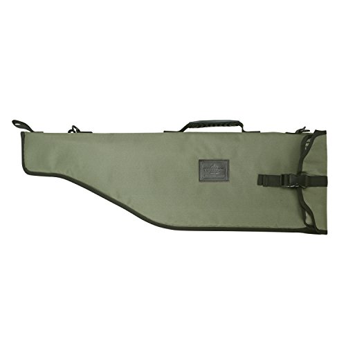 Tourbon Caza Escopeta Gun Rifle Bolsa de almacenamiento con correa de hombro ajustable - Verde con Brown Trim (Breakdown Shotgun)