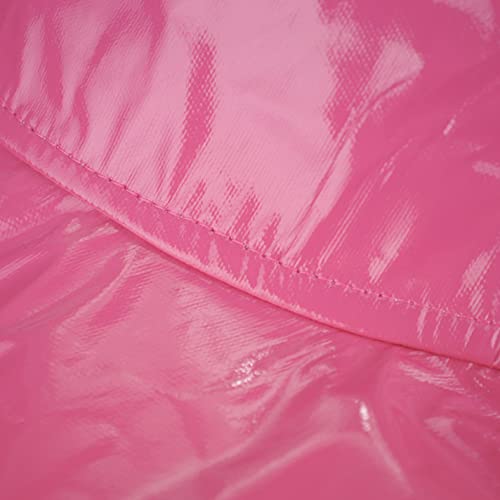 TOUTACOO, Sombrero para la Lluvia, Pamela para Mujer en Vinilo (Rosa Fucsia)