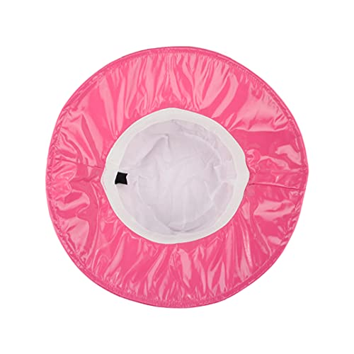 TOUTACOO, Sombrero para la Lluvia, Pamela para Mujer en Vinilo (Rosa Fucsia)