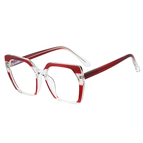 TR90 Las gafas de lectura anti-azules, los gafas de dos colores, los pies de las honda son gafas ópticas resistentes y duraderas, anti-fatiga, for el entretenimiento de ocio, navegación por Internet