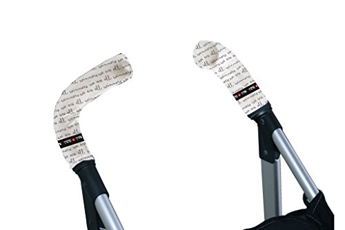 Tris&Ton Fundas empuñaduras verticales Modelo Podium, empuñadura funda para silla de paseo cochecito carrito carro (Tris y Ton) (Blanco roto)