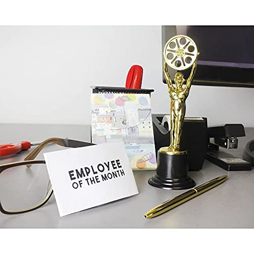 Trofeos en miniatura para cineastas, amantes del cine, fiestas temáticas de Hollywood de Juvale (paquete de 12), en dorado, 15,5 centímetros de alto