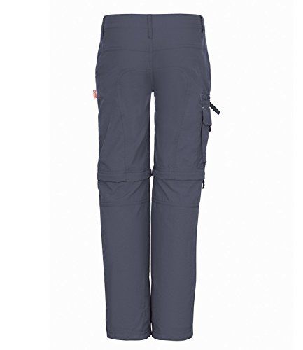 Trollkids Pantalones con Cremallera Quick-Dry Oppland Slim Fit, Color Gris Oscuro Talla 9 años (134cm)