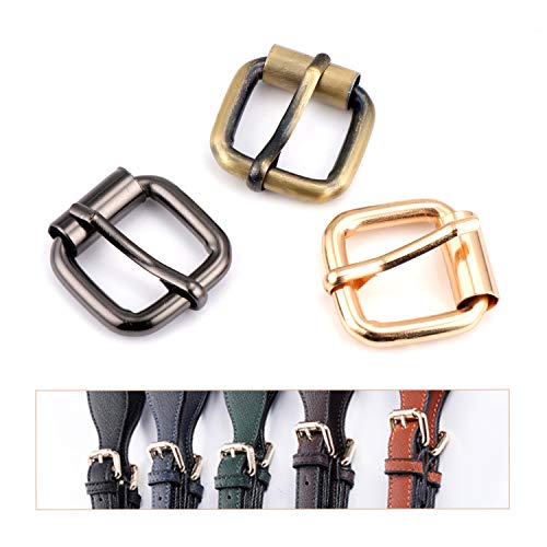 TsunNee - Hebillas de rodillo de metal, hebillas para bolsos, correa de cuero, accesorios de mano, 45 piezas
