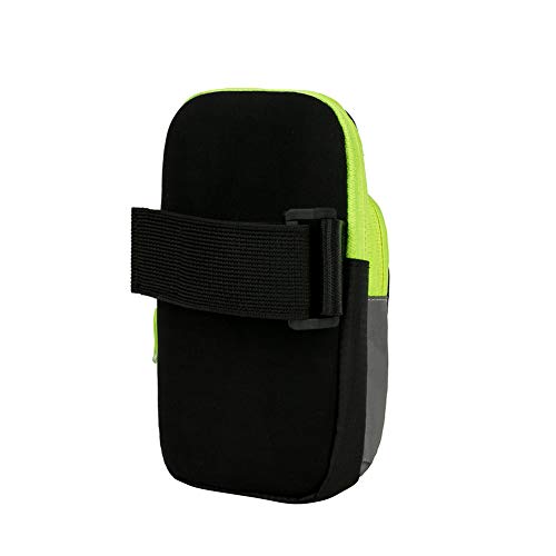 TZTED Bolsa de Brazo para Equipo de Gimnasio al Aire Libre, para IR a Medio Galope Banda de Ejercicio Correa de Fitness Banda de Brazo 5.2 Pulgadas o Menos,Black,M