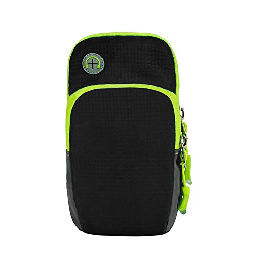 TZTED Bolsa de Brazo para Equipo de Gimnasio al Aire Libre, para IR a Medio Galope Banda de Ejercicio Correa de Fitness Banda de Brazo 5.2 Pulgadas o Menos,Black,M