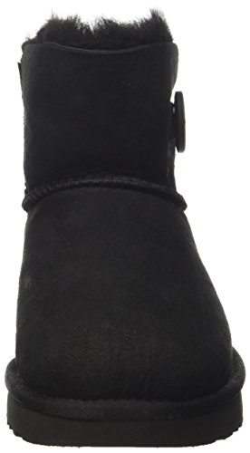 UGG Female Mini Bailey Button II Classic Boot, Black, 4 (UK)