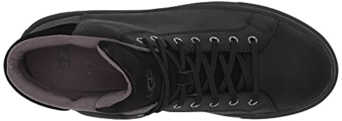 UGG Zapatillas de deporte de manga larga con cremallera para hombre, (Negro Tnl Leather), 43.5 EU