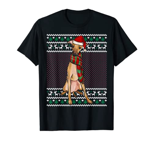 Ugly Christmas Lebrel Italiano Navidad Camiseta