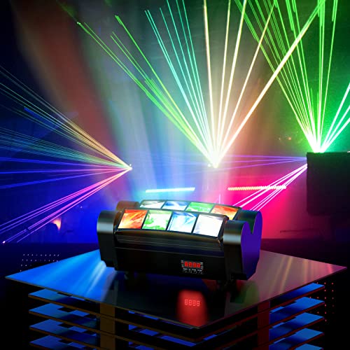 UKing Cabeza Móvil, 80W LED Luz del Partido la Iluminación del Escenario DMX512 DJ Disco para Bar Fiesta Navideña Halloween