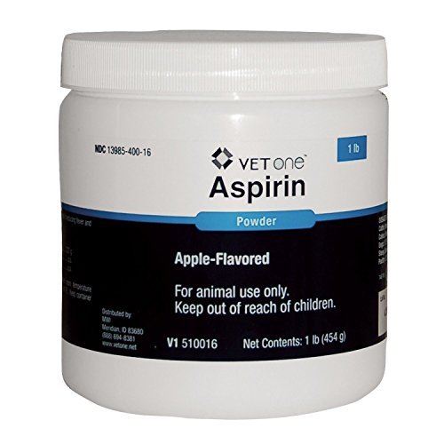 Un veterinario con sabor a manzana fuerza adicional de la aspirina en polvo para los caballos perros de ganado, ganadería y pesca - Palatable - Ayuda en la reducción de fiebre leve y Analgesia - 1 lb