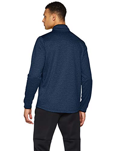 Under Armour Armour Fleece 1/2 Zip, camiseta de manga larga hombre, Azul (Academy / Black) , L