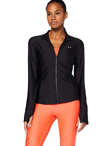 Under Armour Armour Sport Jacket, chaqueta deportiva para mujer, chaqueta ligera y funcional mujer, Negro, S