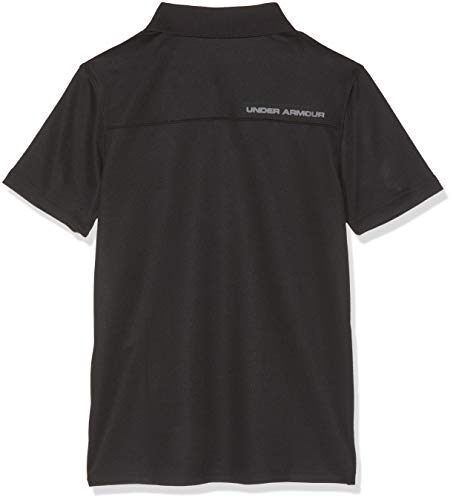 Under Armour Performance Polo Camiseta, Niños, Negro (Black/Carbon Heather/Rhino Gray 001), S