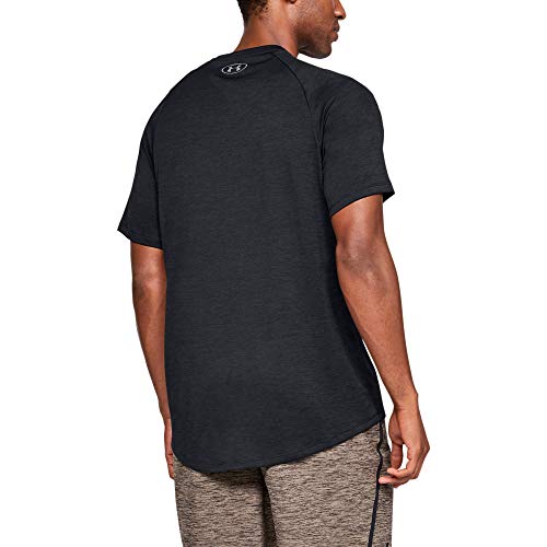 Under Armour Tech 2.0 Shortsleeve, Camiseta Hombre, Negro (Black / Graphite) , XL