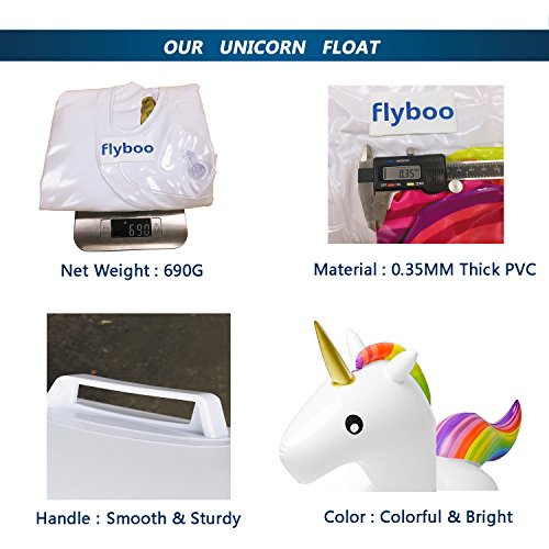 Unicornio Flotador Hinchable para Bebé Piscina Inflable Juguete Flotador para1-6 Años Niños