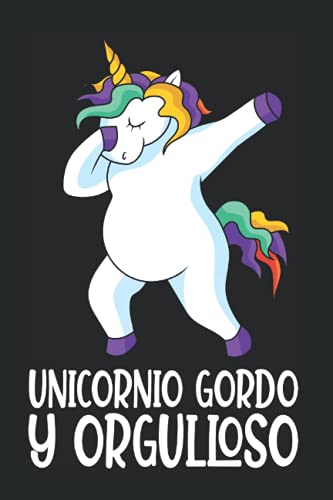 Unicornio Gordo Caballo Mitologico - Arco Iris Unicornio Cuaderno De Notas: Formato A5 I 110 Páginas I Regalo Como Diario Planificador O Agenda