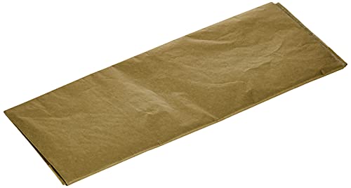 Unique Party-Paquete de 5 hojas de papel de seda, color oro metalizado, (6140)