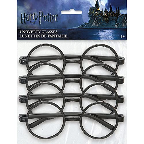 Unique Party Regalitos para Fiesta-Gafas de Novedad-Diseño de Harry Potter-Paquete de 4 (59071)