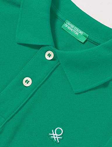 United Colors of Benetton Maglia Polo M/M Camisa, Bright Green 108, 98 cm para Niños