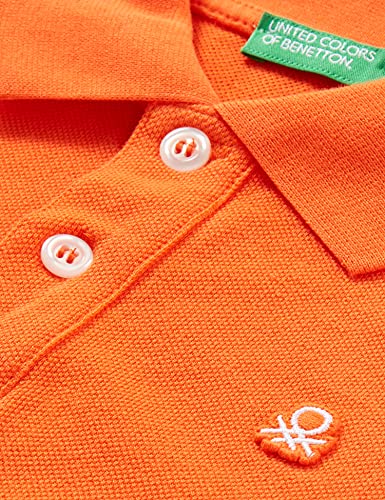 United Colors of Benetton Polo M/M 3089c3091 Camisa, Naranja 3d3, XX-Small niños y niñas