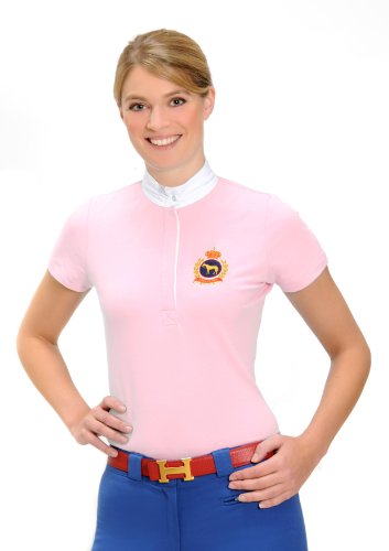 USG United sportproducts Kerry - Blusa de Concurso para hípica, Color Rosa, Talla 46
