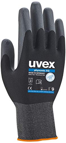 Uvex 60070 9 Phynomic XG - Guante de seguridad, talla 9, color negro