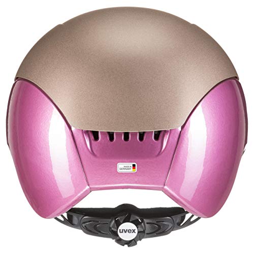 Uvex elexxion Pro ltd Casco de equitación, Adultos Unisex, Champagner Mat-Pink Shiny, 55-56 cm