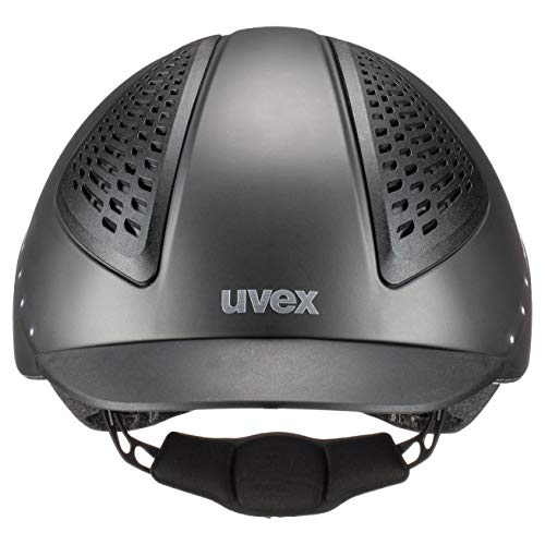Uvex exxential II LED Casco de equitación, Adultos Unisex, Anthracite Mat, 57-59 cm
