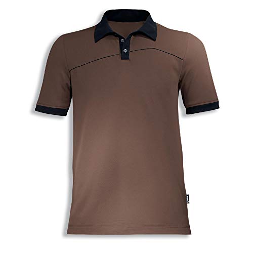 Uvex Perfexxion - Polo de Trabajo para Hombre (Talla L), Color marrón