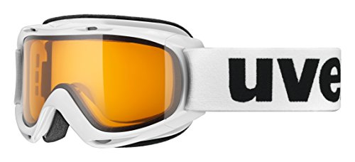 Uvex Slider LGL Gafas de esquí, Juventud Unisex, White/lasergold Lite-Clear, One Size