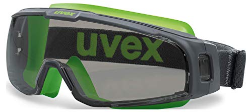 Uvex U-Sonic Supravision Excellence - Gafas Protectoras de visión Completa, Color Gris