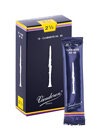 Vandoren CR1025 - Caja de 10 cañas tradicional n.2.5 para clarinete
