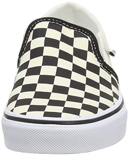 Vans Asher, Zapatillas Mujer, Multicolour Checkerboard Black White, 37 EU
