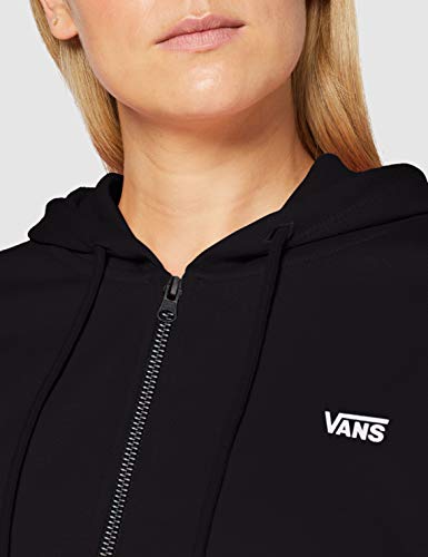 Vans FUNNIER TIMES CROP ZIP HOODIE Sudadera con capucha, Negro (, XS para Mujer