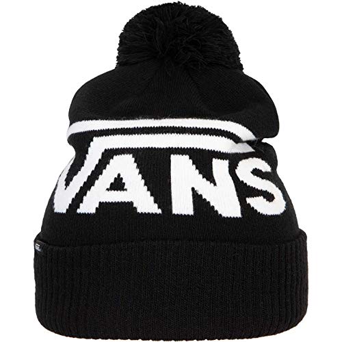 Vans Gorro con pompón a rayas., negro, Talla única