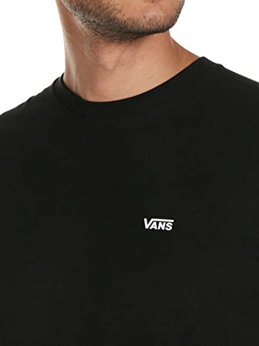 Vans Herren Left Chest Logo Tee T-Shirt, Schwarz (Black White Grey Melange), Large