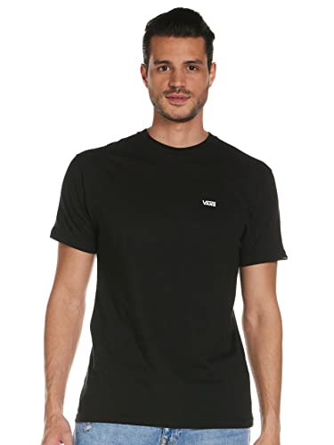 Vans Herren Left Chest Logo Tee T-Shirt, Schwarz (Black White Grey Melange), Large