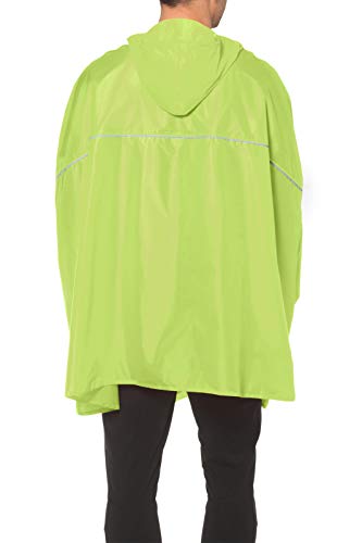 VAUDE Valdipino Poncho - Chubasquero Impermeable para Ciclismo, Color Limón, Talla XL