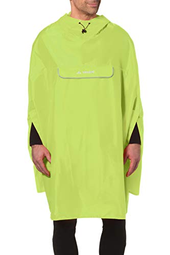 VAUDE Valdipino Poncho - Chubasquero Impermeable para Ciclismo, Color Limón, Talla XL