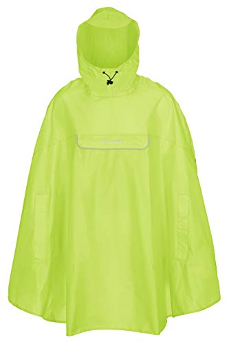 VAUDE Valdipino Poncho - Chubasquero Impermeable para Ciclismo, Color Limón, Talla XL