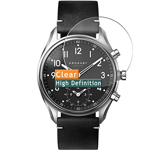 Vaxson 3 Unidades Protector de Pantalla, compatible con KRONABY HERREN HYBRID SMARTWATCH 43mm Smart Watch smartwatch [No Vidrio Templado ] Nuevo Película Protectora Film Guard