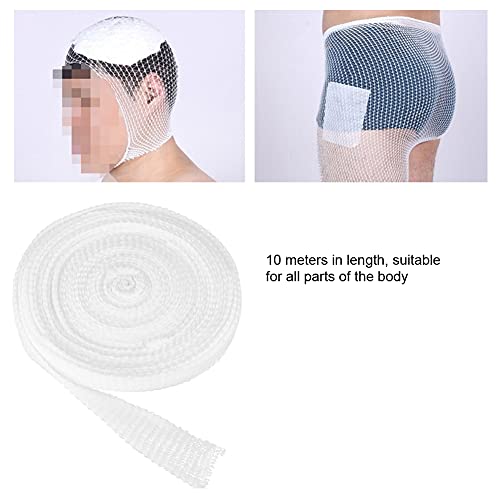 Vendaje Rollselastic Net Dressing, Mujer Hombre Vendaje Banda de fijación elástica para pierna Mano Pie Cuello Brazo Vendaje de red elástico para heridas Vendaje tubular de red Fix(7#)