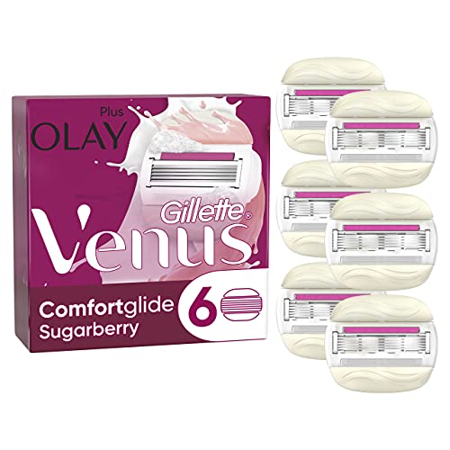 Venus Olay Sugarberry - Cuchillas perfumadas (aroma dulce de baya, 6 unidades)
