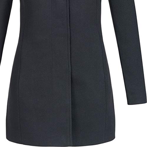 Vero Moda Vmverodona LS Jacket Noos Abrigo, Negro (Black Black), 38 (Talla del Fabricante: Small) para Mujer